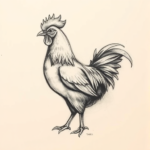 Charcoal Chicken Tattoo