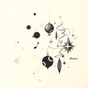 Charcoal Christmas Tattoo