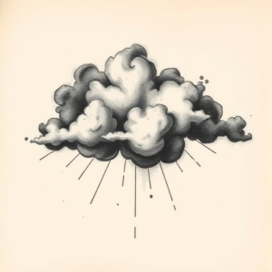 Charcoal Cloud Tattoo