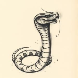 Charcoal Cobra Tattoo