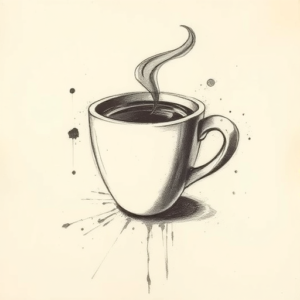 Charcoal Coffee Tattoo