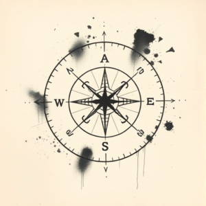 Charcoal Coordinates Tattoo