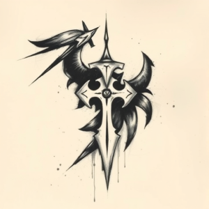 Charcoal Crusader Tattoo