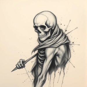 Charcoal Death Tattoo