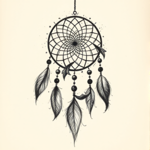 Charcoal Dreamcatcher Tattoo
