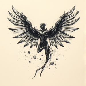 Charcoal Evangelion Tattoo