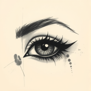 Charcoal Eye Tattoo