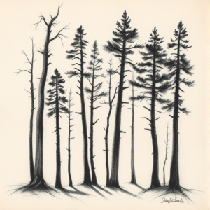 Charcoal Forest Tattoo