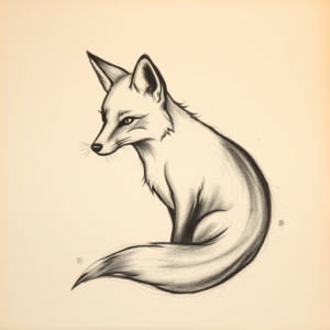 Charcoal Fox Tattoo