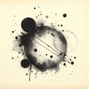 Charcoal Galaxy Tattoo