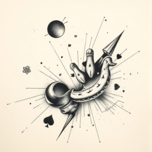 Charcoal Gambling Tattoo