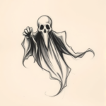 Charcoal Ghost Tattoo
