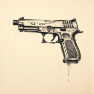 Charcoal Glock Tattoo