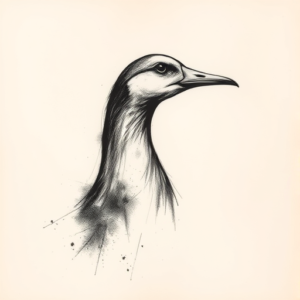 Charcoal Goose Tattoo
