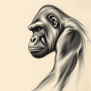 Charcoal Gorilla Tattoo