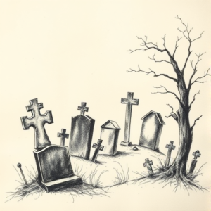 Charcoal Graveyard Tattoo