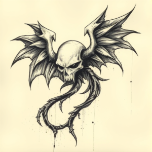 Charcoal Hades Tattoo