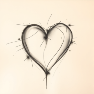 Charcoal Heart Tattoo