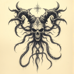 Charcoal Hecate Tattoo