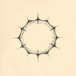 Charcoal Hexagon Tattoo