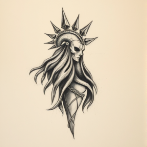 Charcoal Horus Tattoo