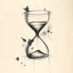 Charcoal Hourglass Tattoo