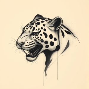 Charcoal Jaguar Tattoo