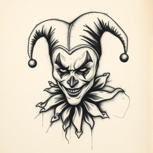 Charcoal Jester Tattoo