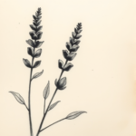 Charcoal Lavender Tattoo