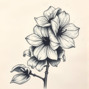 Charcoal Lilac Tattoo