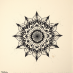 Charcoal Mandala Tattoo