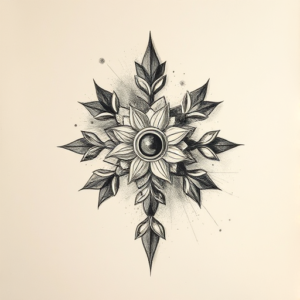 Charcoal Mictlantecuhtli Tattoo