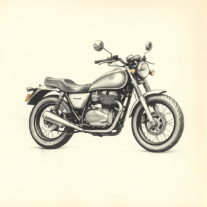 Charcoal Motorcycle Tattoo