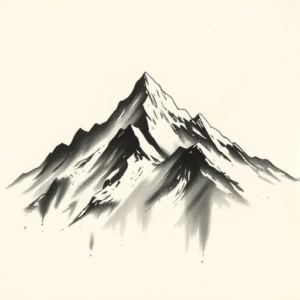 Charcoal Mountain Tattoo