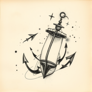 Charcoal Nautical Tattoo