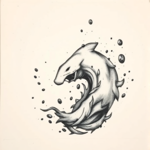 Charcoal Ocean Tattoo