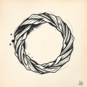 Charcoal Ouroboros Tattoo