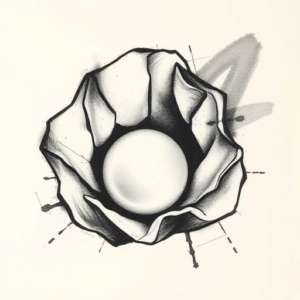 Charcoal Pearl Tattoo