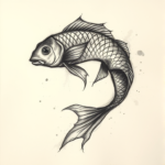 Charcoal Pisces Tattoo