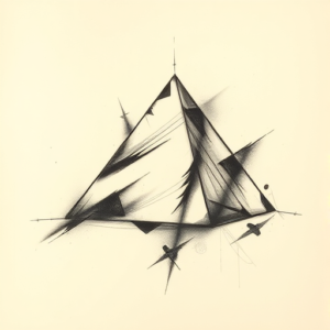 Charcoal Pyramid Tattoo