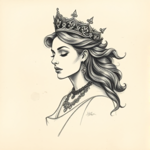 Charcoal Queen Tattoo