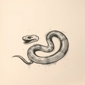 Charcoal Rattlesnake Tattoo