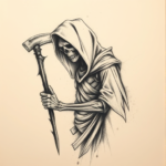 Charcoal Reaper Tattoo