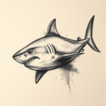 Charcoal Shark Tattoo