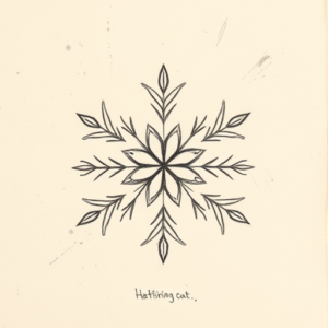 Charcoal Snowflake Tattoo