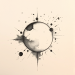 Charcoal Space Tattoo