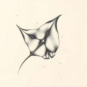 Charcoal Stingray Tattoo