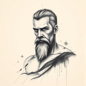 Charcoal Stoic Tattoo