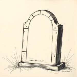 Charcoal Tombstone Tattoo