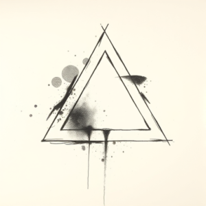 Charcoal Triangle Tattoo